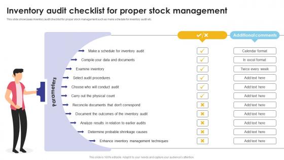 Inventory Audit Checklist For Proper Stock Management Optimizing Inventory Audit