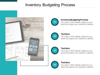 Inventory budgeting process ppt powerpoint presentation inspiration microsoft cpb