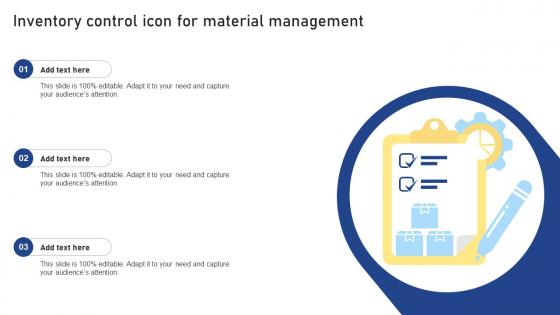 Inventory Control Icon For Material Management