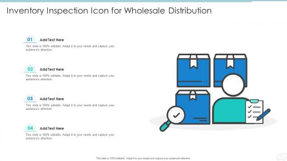 Inventory Inspection Icon For Wholesale Distribution