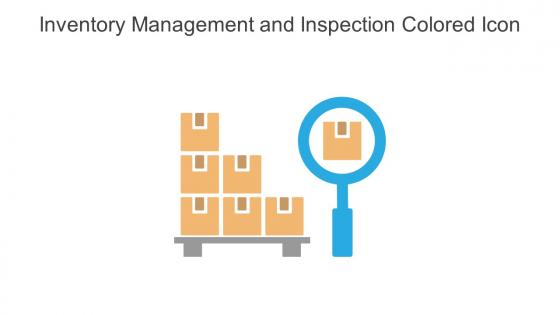 Inventory Management And Inspection Colored Icon In Powerpoint Pptx Png And Editable Eps Format