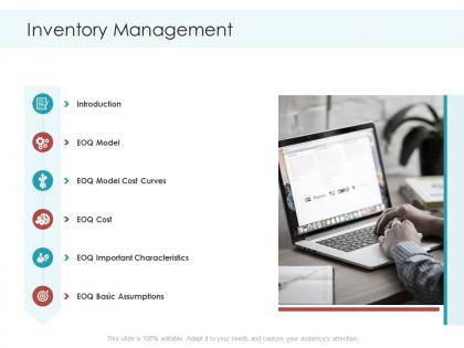 Inventory management planning and forecasting of supply chain management ppt themes