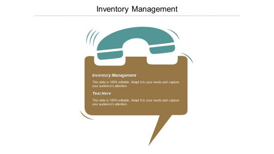 Inventory management ppt powerpoint presentation portfolio show cpb