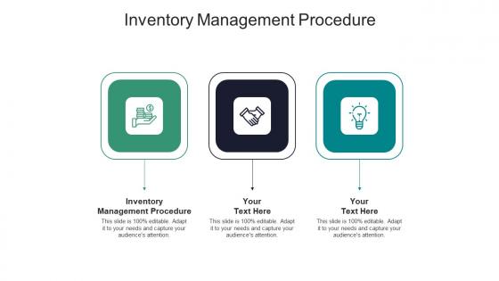 Inventory management procedure ppt powerpoint presentation show guide cpb