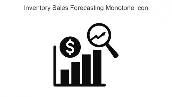 Inventory Sales Forecasting Monotone Icon In Powerpoint Pptx Png And Editable Eps Format