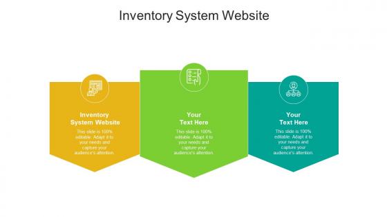 Inventory system website ppt powerpoint presentation model design templates cpb