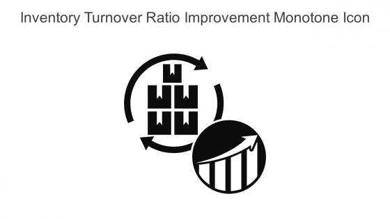 Inventory Turnover Ratio Improvement Monotone Icon In Powerpoint Pptx Png And Editable Eps Format