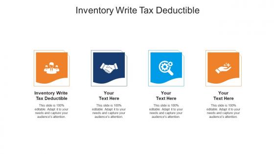 Inventory write tax deductible ppt powerpoint presentation show good cpb