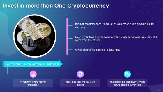 Invest In More Than One Cryptocurrency Training Ppt