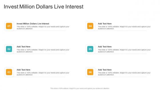 Invest Million Dollars Live Interest PowerPoint Presentation and Slides - What's The Interest On 1 Million Dollars