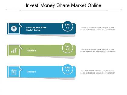 Invest money share market online ppt presentation file designs download cpb