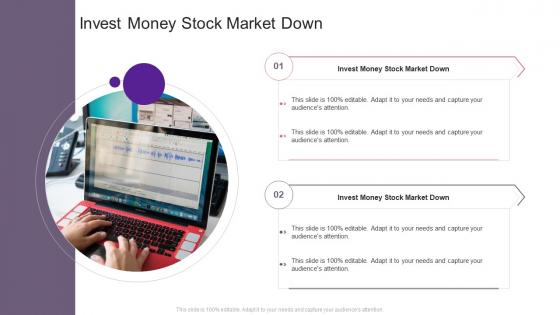 Invest Money Stock Market Down In Powerpoint And Google Slides Cpb
