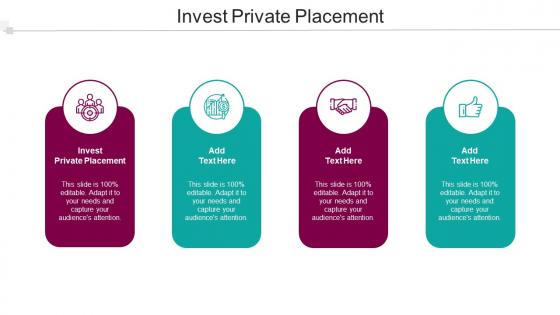 Invest Private Placement Ppt Powerpoint Presentation Infographics Summary Cpb