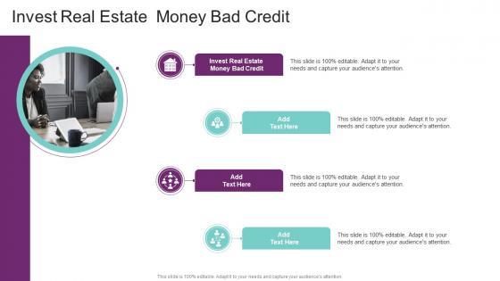 Invest Real Estate Money Bad Credit In Powerpoint And Google Slides Cpb