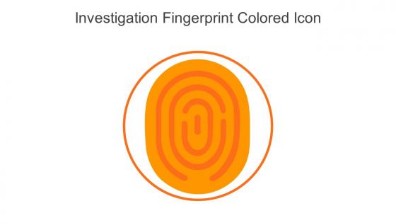 Investigation Fingerprint Colored Icon In Powerpoint Pptx Png And Editable Eps Format