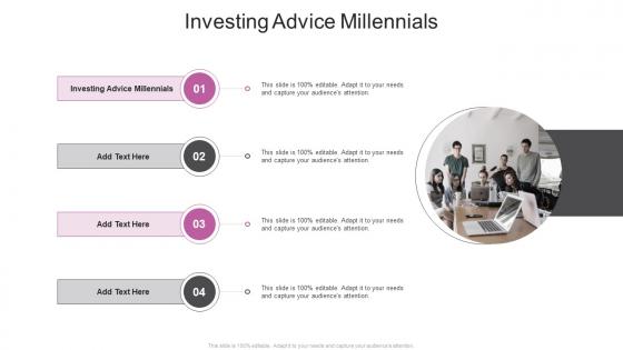 Investing Advice Millennials In Powerpoint And Google Slides Cpb