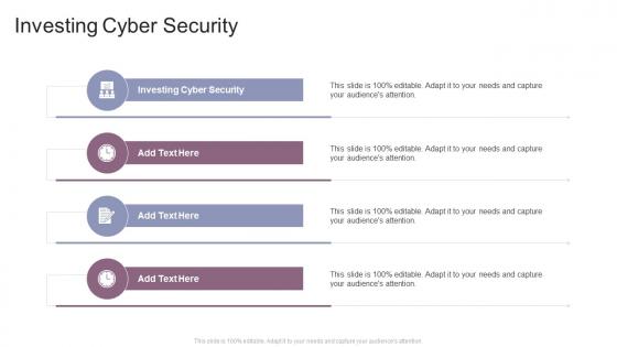 Investing Cyber Security In Powerpoint And Google Slides Cpb