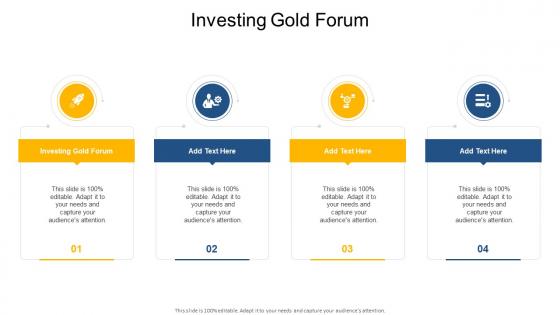 Investing Gold Forum In Powerpoint And Google Slides Cpb