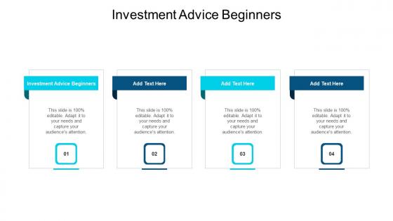 Investment Advice Beginners In Powerpoint And Google Slides Cpb