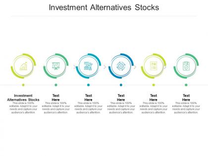 Investment alternatives stocks ppt powerpoint presentation portfolio diagrams cpb