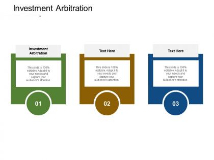 Investment arbitration ppt powerpoint presentation icon display cpb