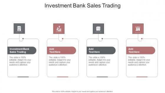 Investment Bank Sales Trading In Powerpoint And Google Slides Cpb