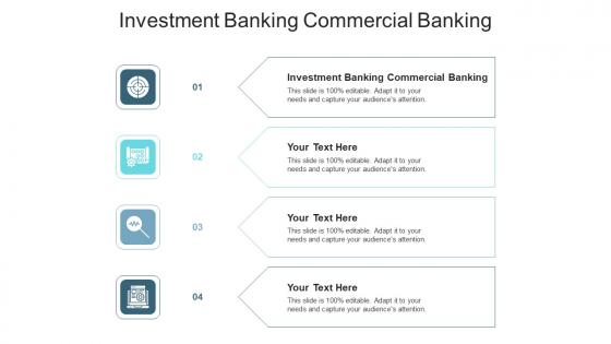Investment banking commercial banking ppt powerpoint presentation styles cpb