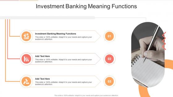 Investment Banking Meaning Functions In Powerpoint And Google Slides Cpb
