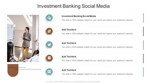 Investment Banking Social Media In Powerpoint And Google Slides Cpb