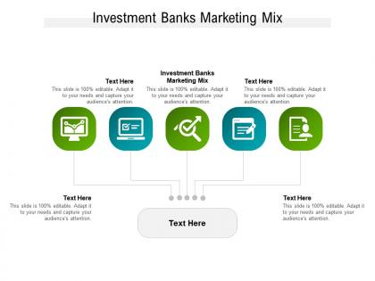 Investment banks marketing mix ppt powerpoint presentation file brochure cpb