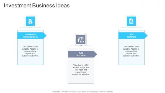 Investment Business Ideas In Powerpoint And Google Slides Cpb
