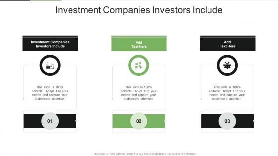 Investment Companies Investors Include In Powerpoint And Google Slides Cpb