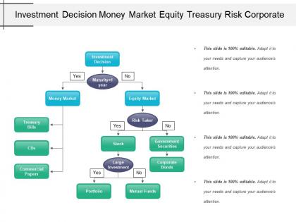 Investment decision money market equity treasury risk corporate
