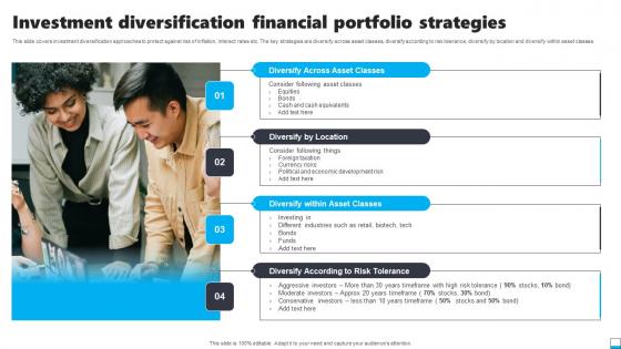 Investment Diversification Financial Portfolio Strategies