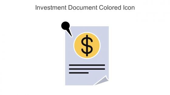 Investment Document Colored Icon In Powerpoint Pptx Png And Editable Eps Format