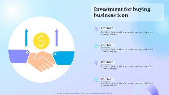 Investment For Buying Business Icon