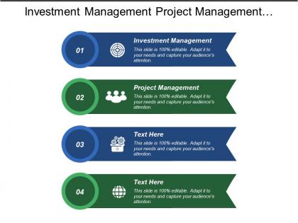 Investment management project management quality management scheduling management cpb