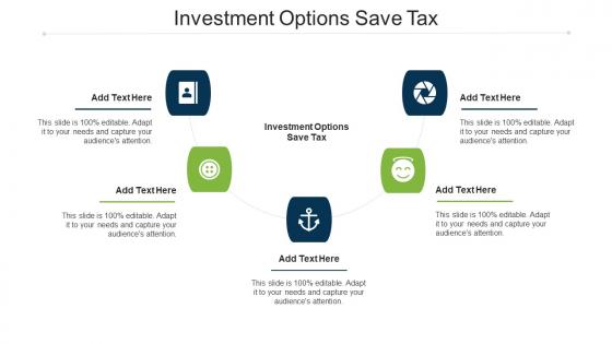 Investment Options Save Tax Ppt Powerpoint Presentation File Demonstration Cpb