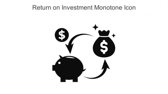 Investment Piggy Bank Monotone Icon In Powerpoint Pptx Png And Editable Eps Format