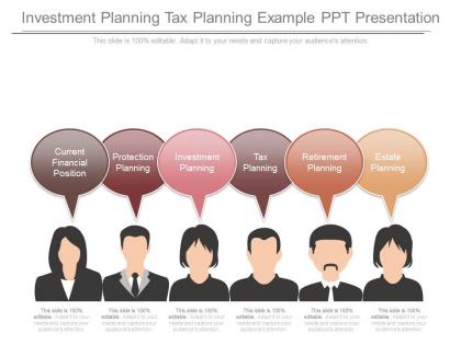 Investment planning tax planning example ppt presentation
