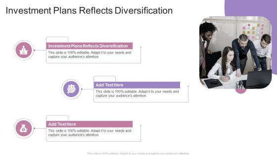 Investment Plans Reflects Diversification In Powerpoint And Google Slides Cpb