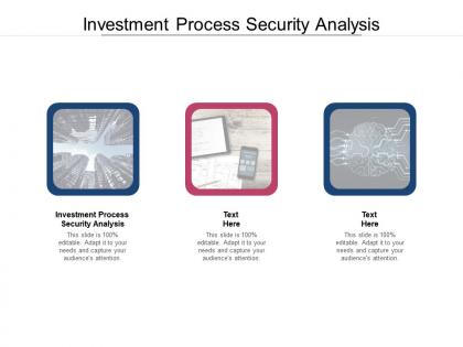 Investment process security analysis ppt powerpoint presentation icon background images cpb