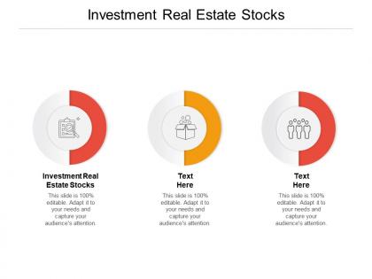 Investment real estate stocks ppt powerpoint presentation gallery brochure cpb