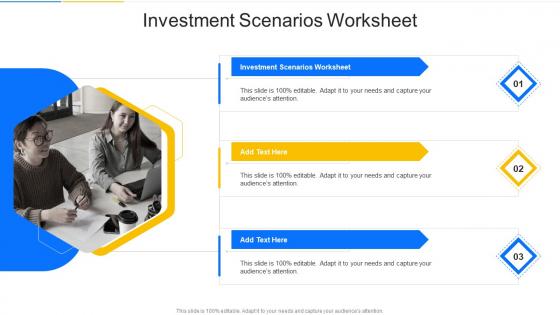 Investment Scenarios Worksheet In Powerpoint And Google Slides Cpb