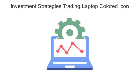 Investment Strategies Trading Laptop Colored Icon In Powerpoint Pptx Png And Editable Eps Format