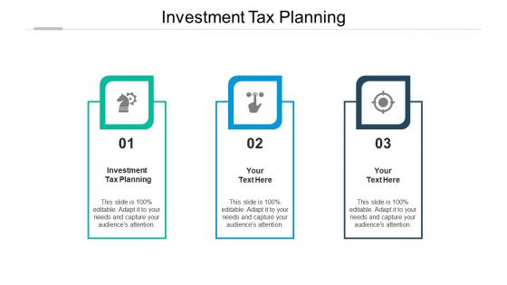 Investment tax planning ppt powerpoint presentation infographic template cpb