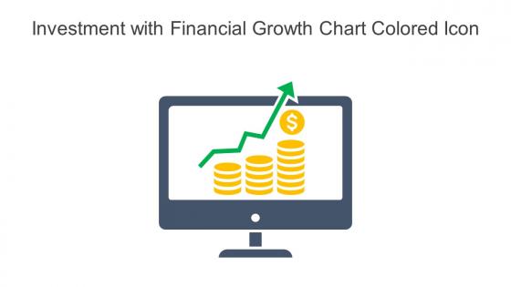 Investment With Financial Growth Chart Colored Icon In Powerpoint Pptx Png And Editable Eps Format