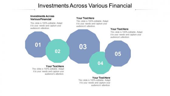 Investments across various financial ppt powerpoint presentation infographic template topics cpb