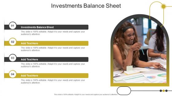 Investments Balance Sheet In Powerpoint And Google Slides Cpb