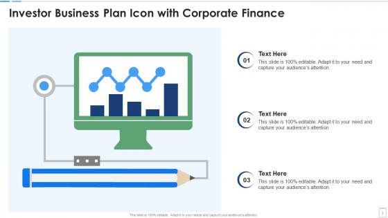 Investor Business Plan Icon With Corporate Finance